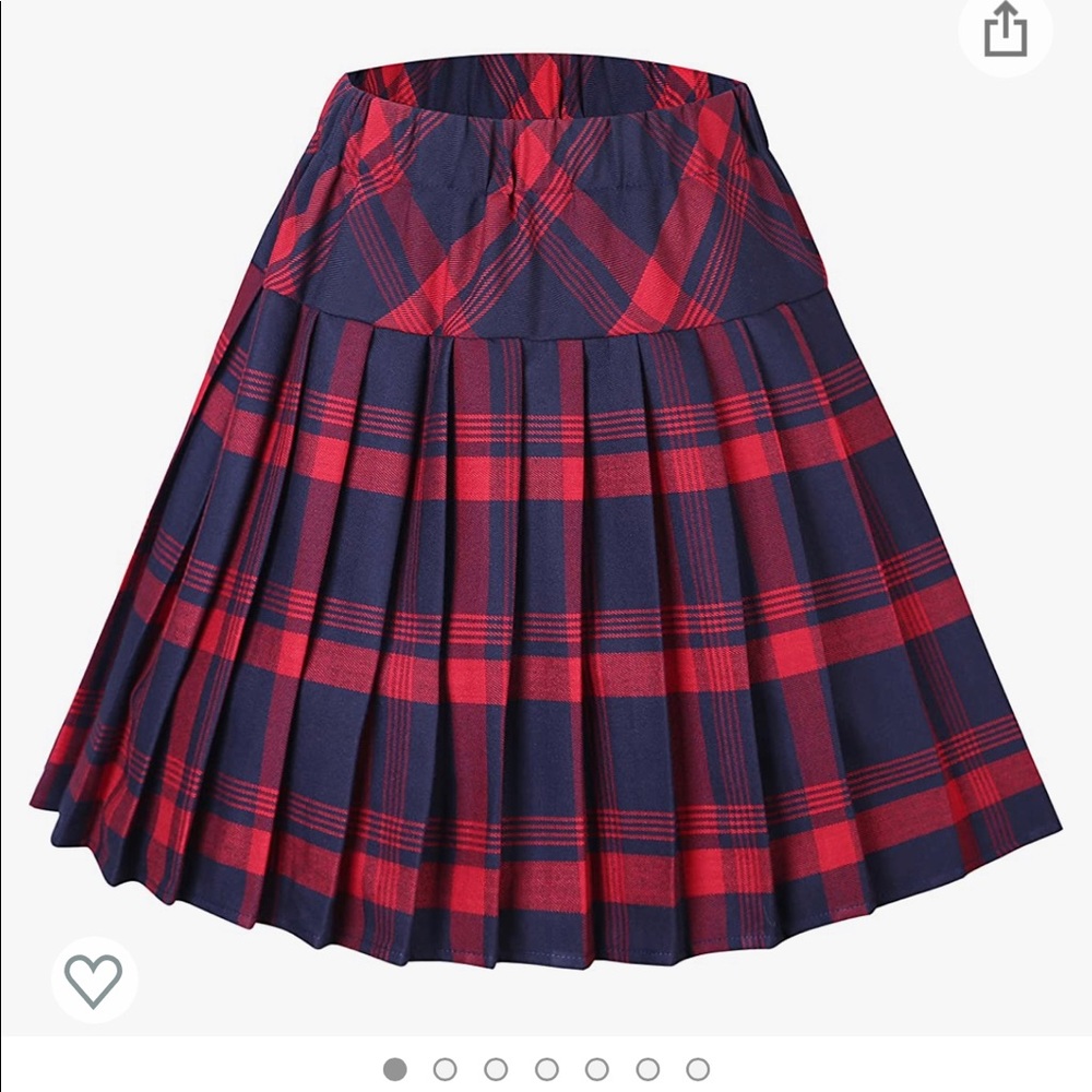 Plaid mini skirt